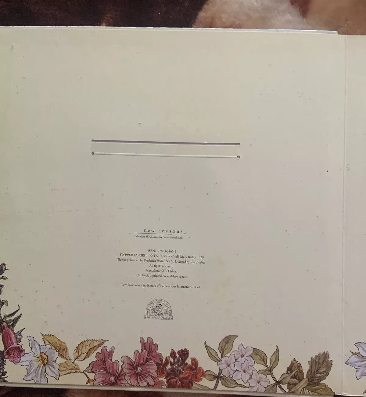 Photo Album Flower Fairies Moments & Memories 1999  Cicely Mary Barker Ribbon HC