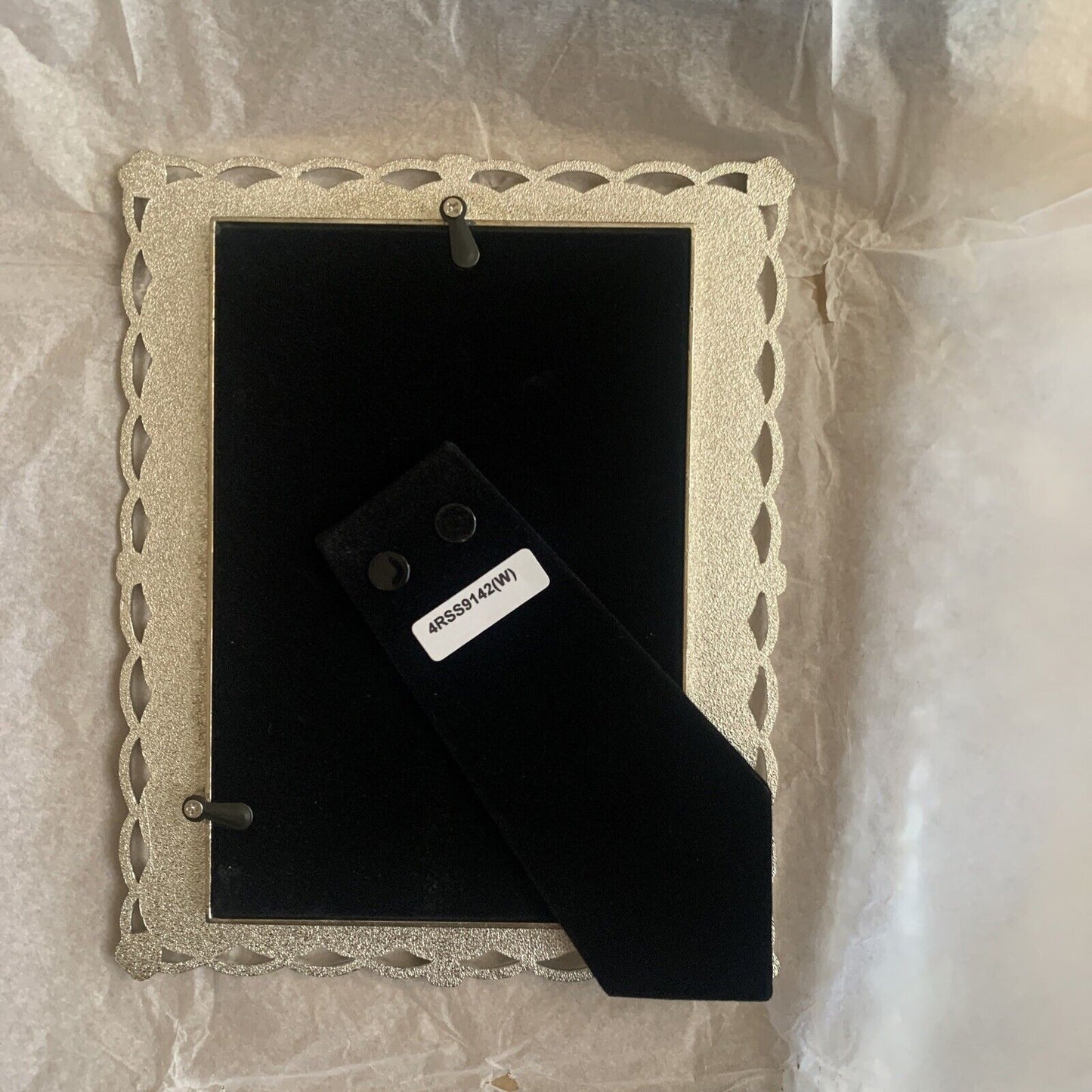 Metal Photo Frame Hand Polished & Yellow Lacquer Coated Wedding Box 10 x15cm NEW