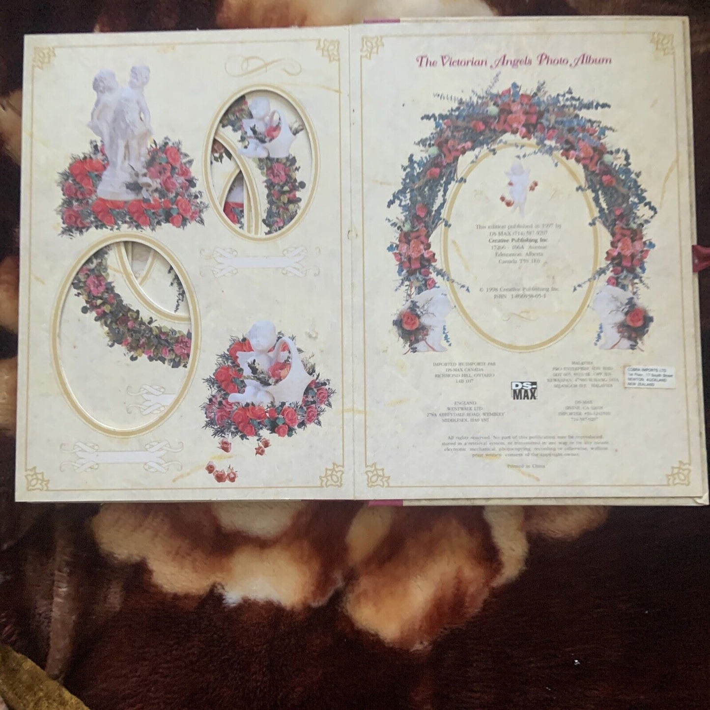 Photograph Album VICTORIAN ANGELS 1998 Creative Publishing Inc DS-MAX Roses NEW