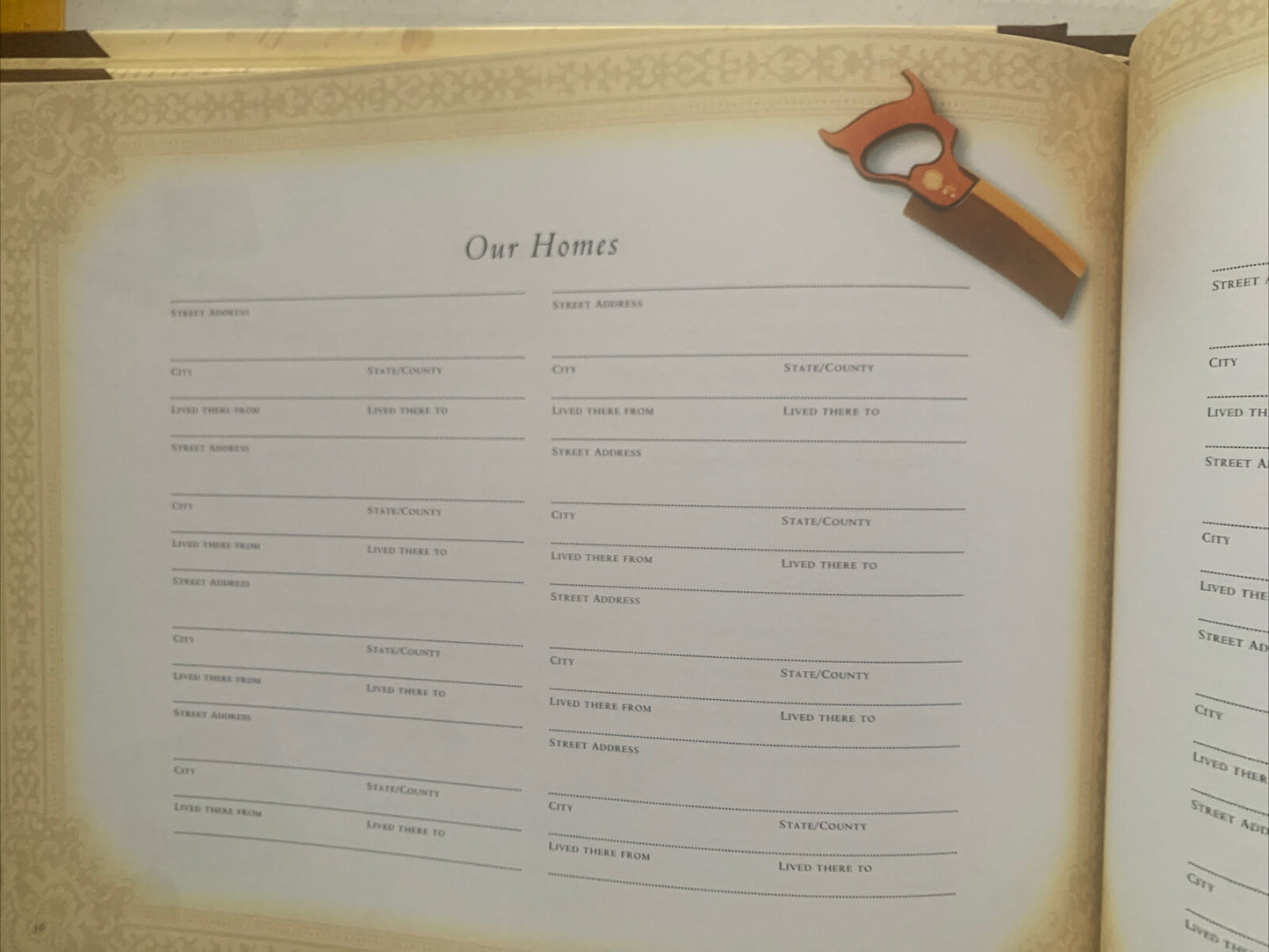 Photo Allbum OUR FAMILY HISTORY Record Book Scrap Victorian 1998 New Illustrated