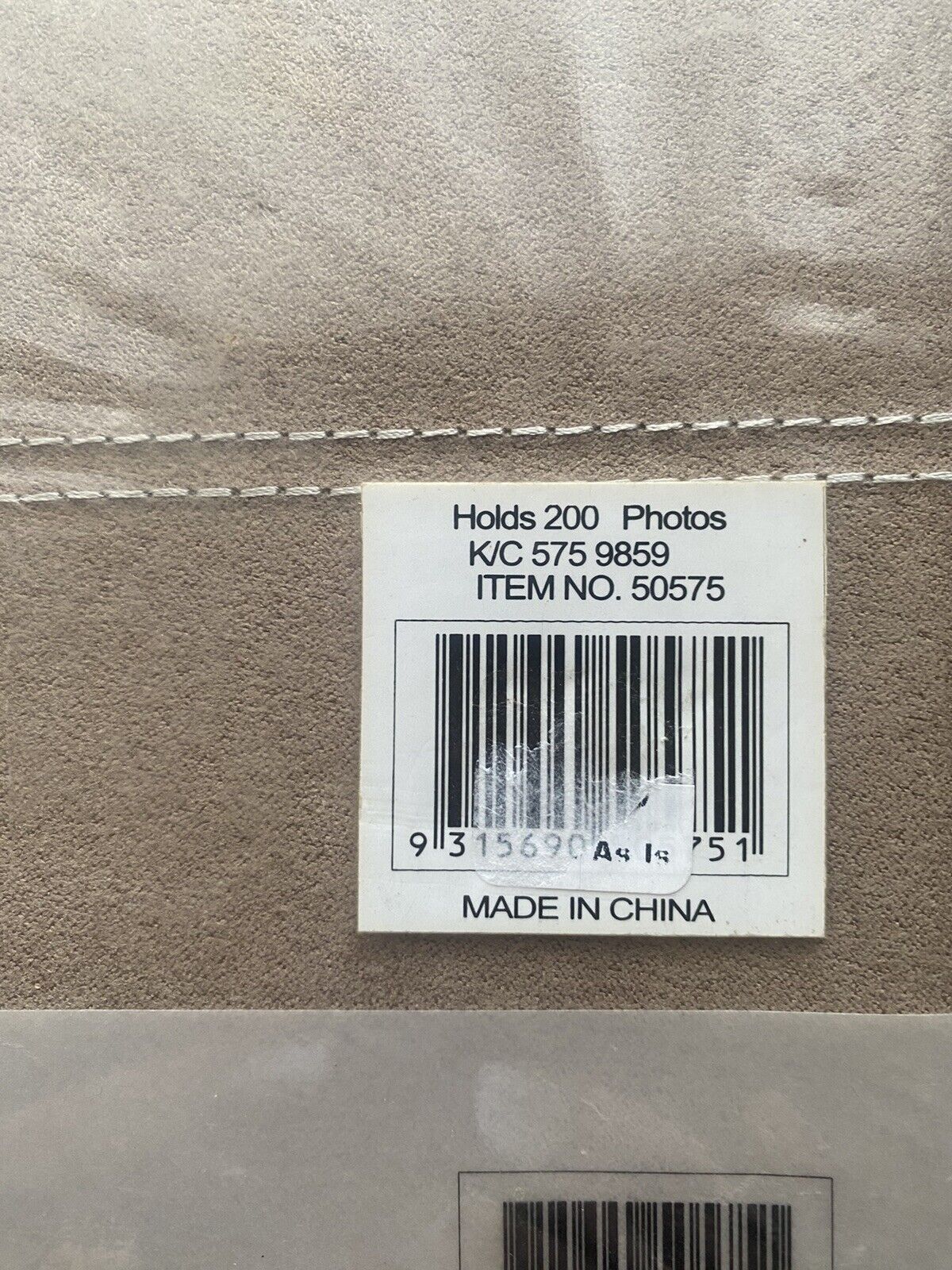 PHOTO ALBUM OSAKA Taupe Suede Look holds 200 Photos 10x15cm Acid Free Sealed NEW