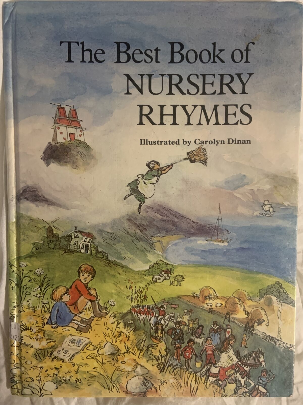 Vintage HC THE BEST BOOK OF NURSERY RHYMES illustrated Carolyn Dinan Large 1983