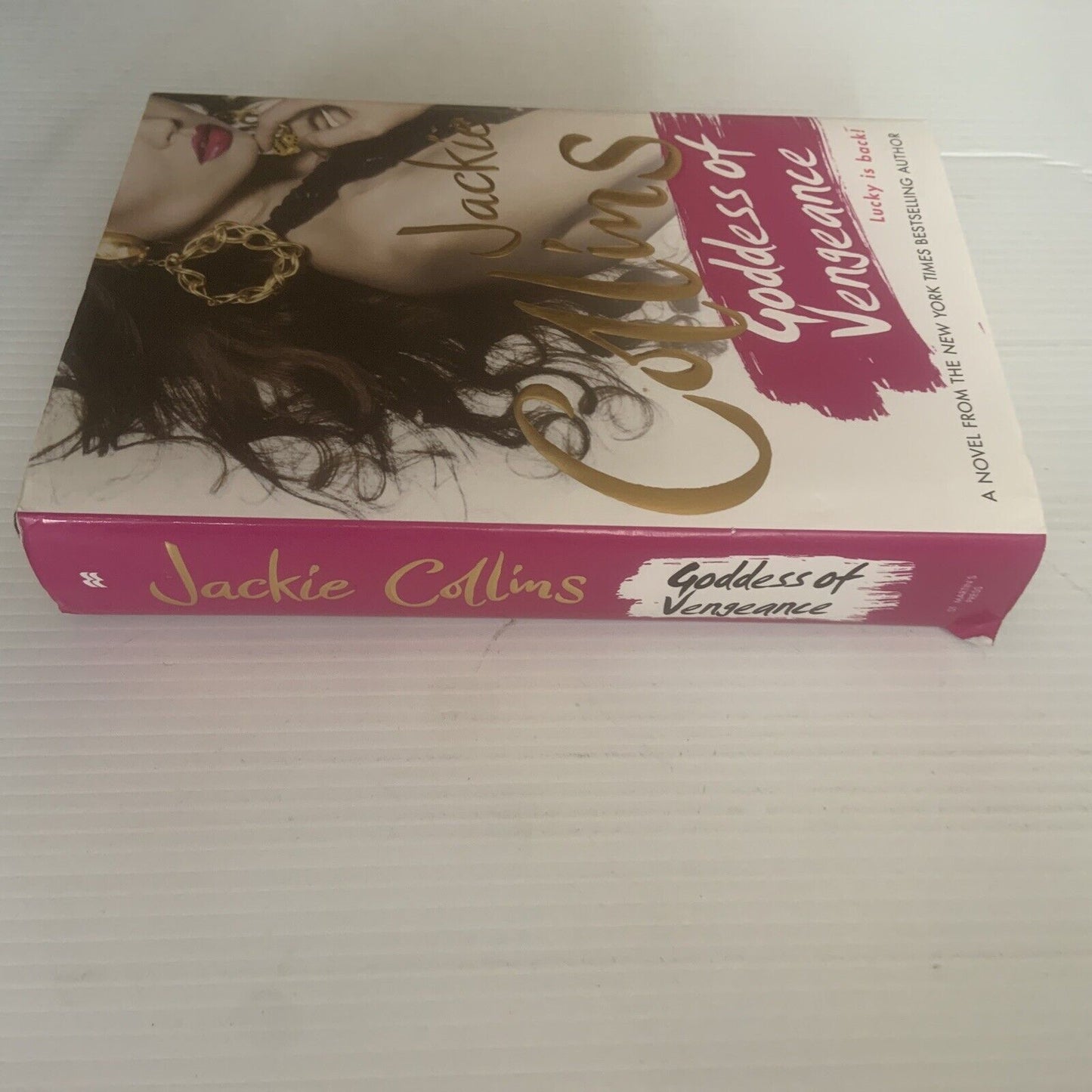 HC Book GODDESS OF VENGEANCE by Jackie Collins 2011 Sexy Novel Lucky Is Back