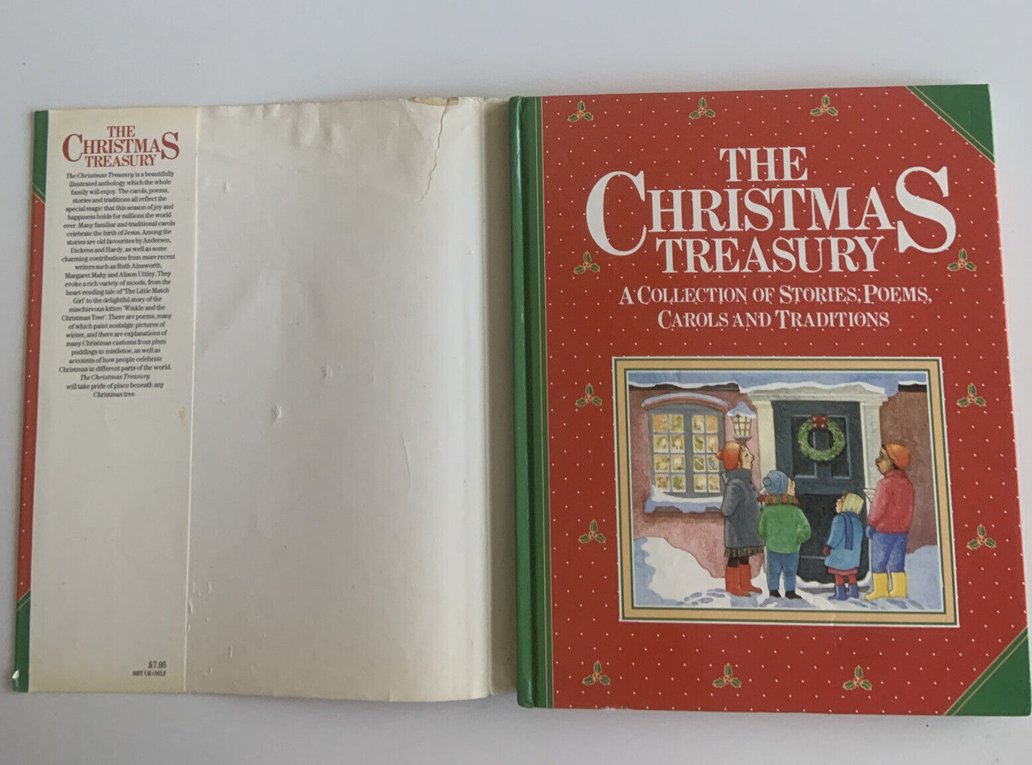 HC 1986 The Christmas Treasury Collection Stories Poems Carols Traditions DJ