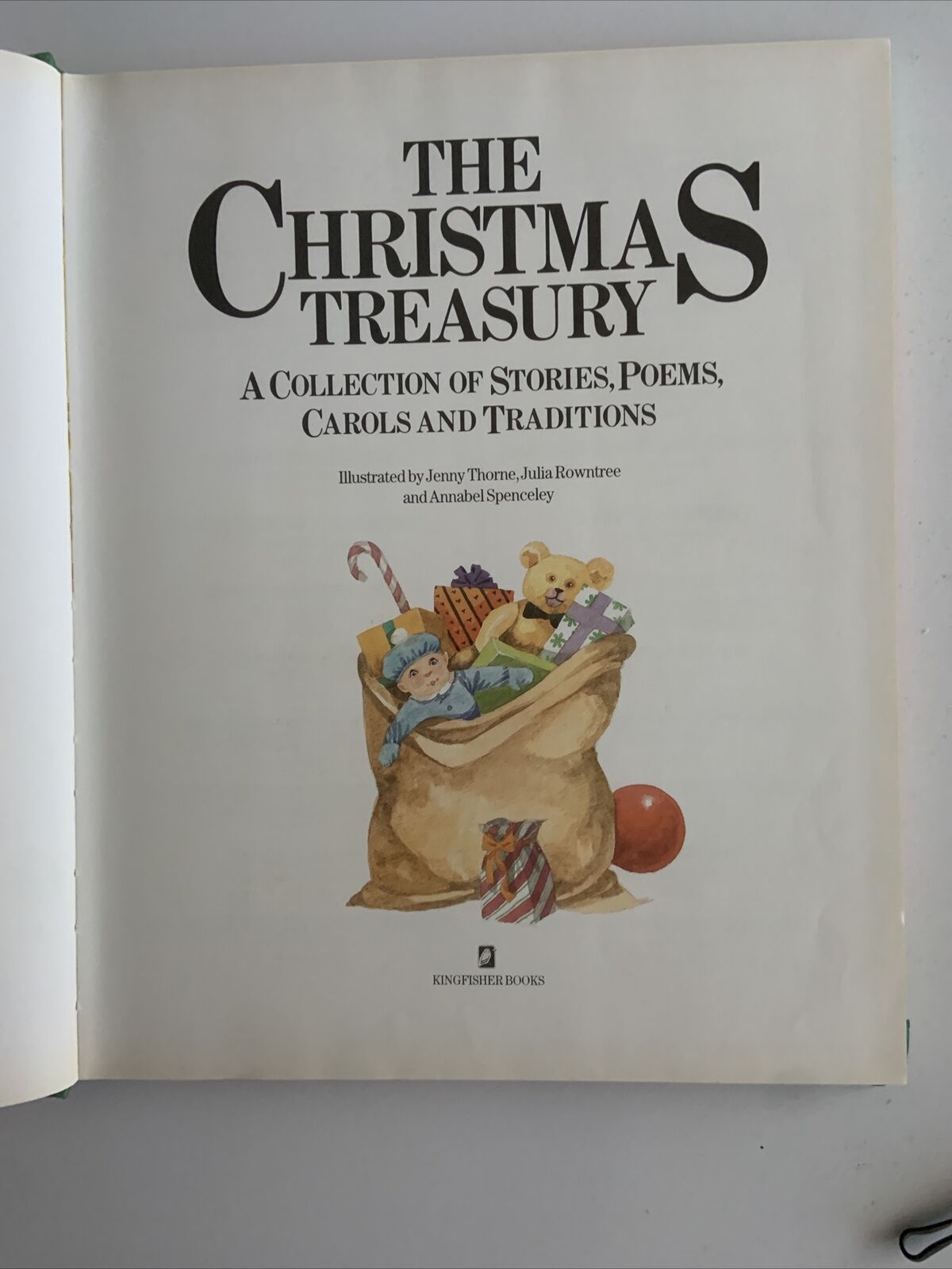 HC 1986 The Christmas Treasury Collection Stories Poems Carols Traditions DJ