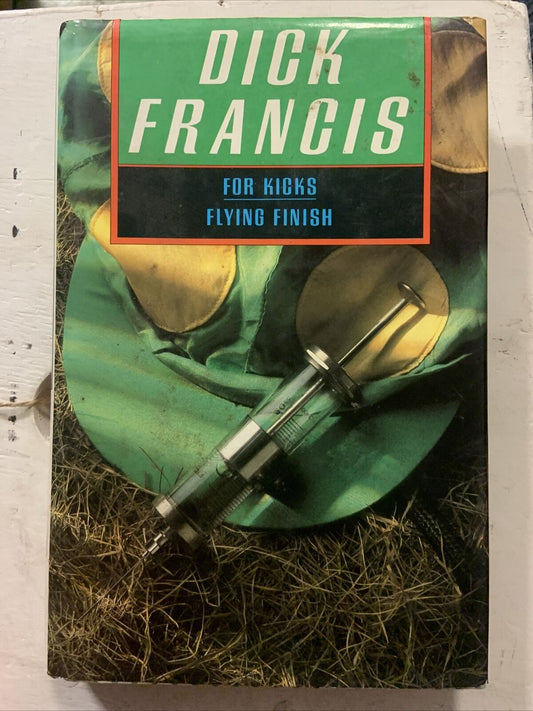 HC Book For Kicks & Flying Finish Dick Francis Good Book 1986 DJ Novel