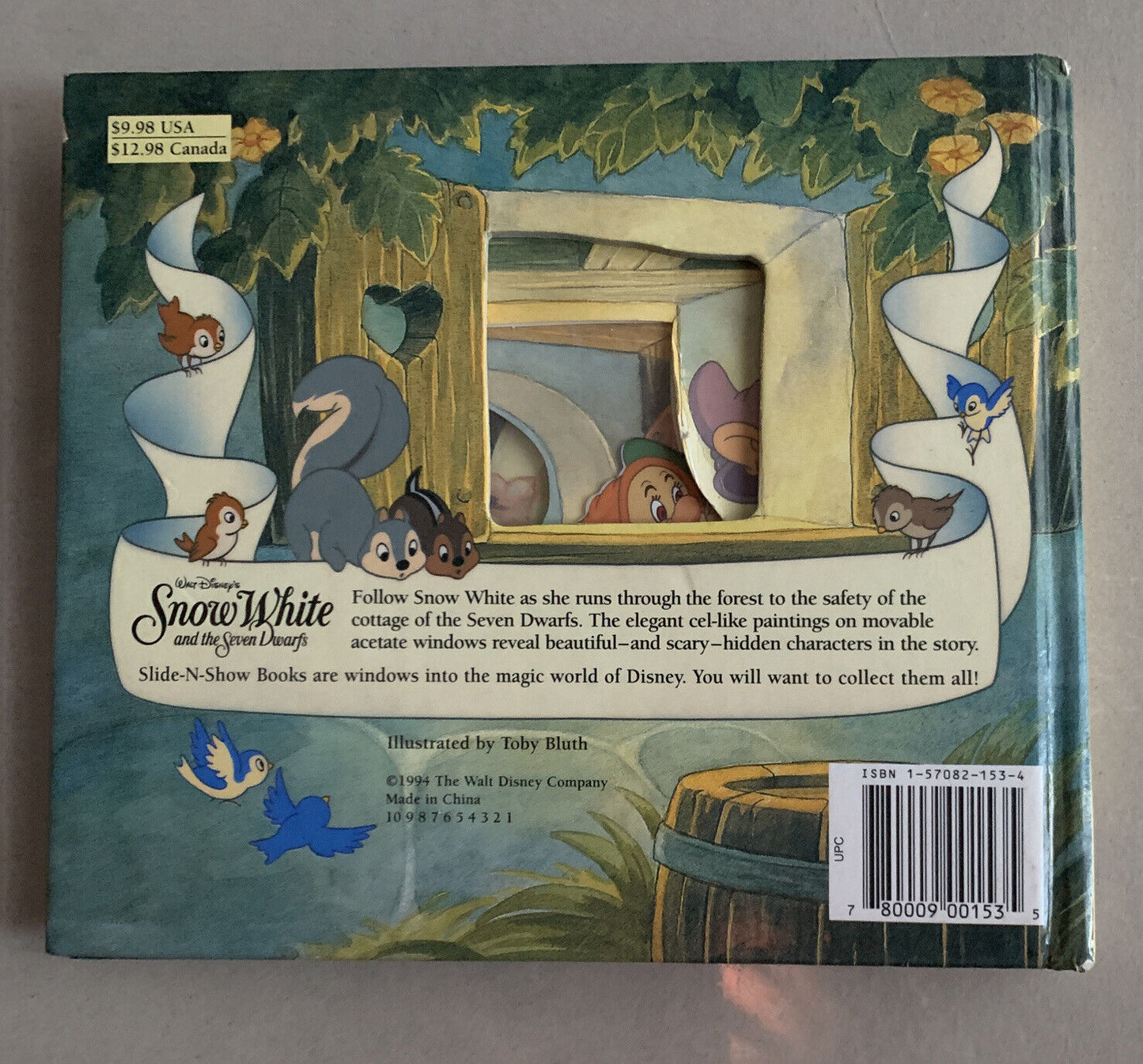 Vintage HC SNOW WHITES ESCAPE Movable Acetate Window Hidden Characters Board