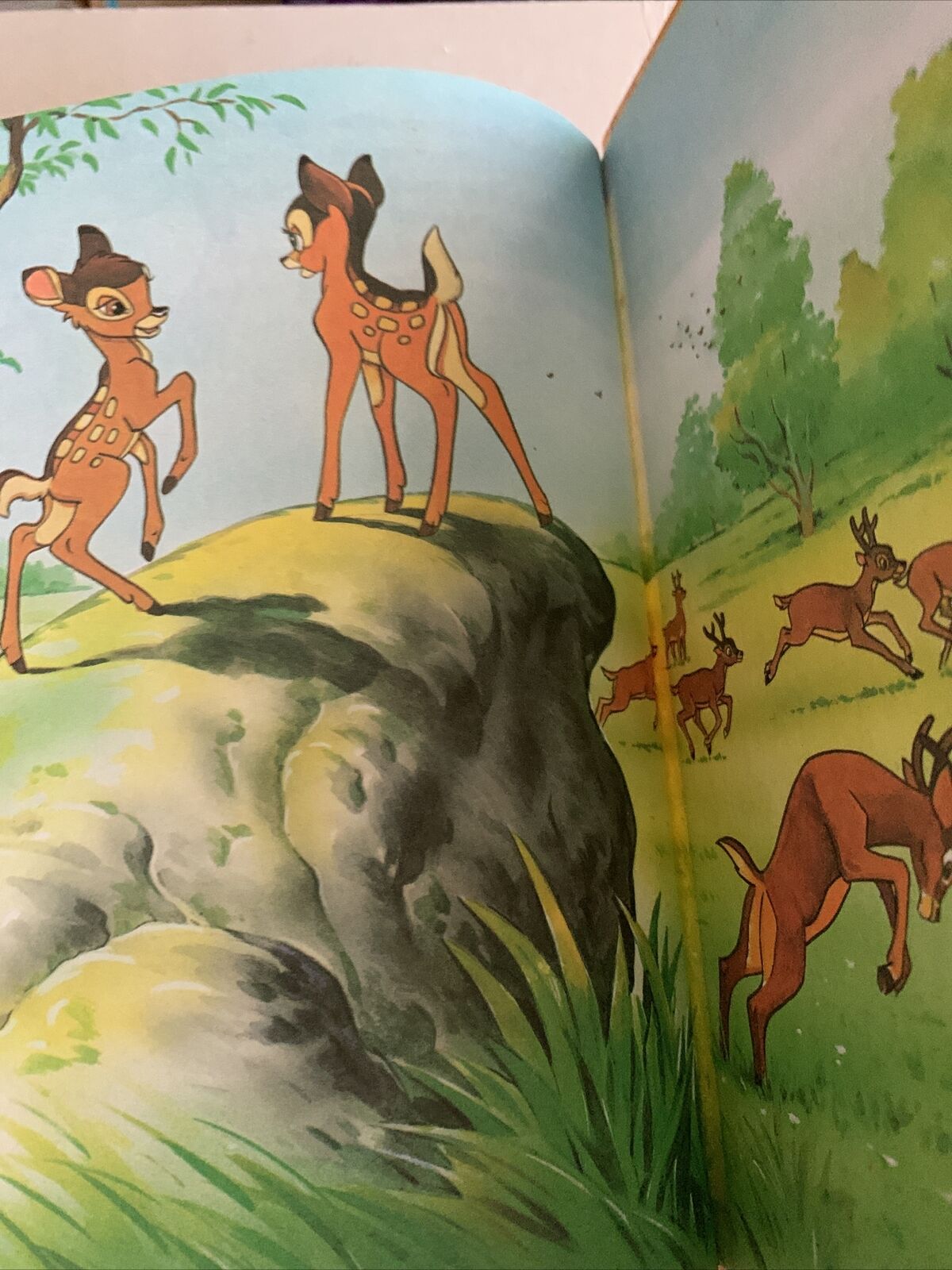 HC Book Walt Disneys Bambi Disney’s World of Reading 2000 Children’s Classic
