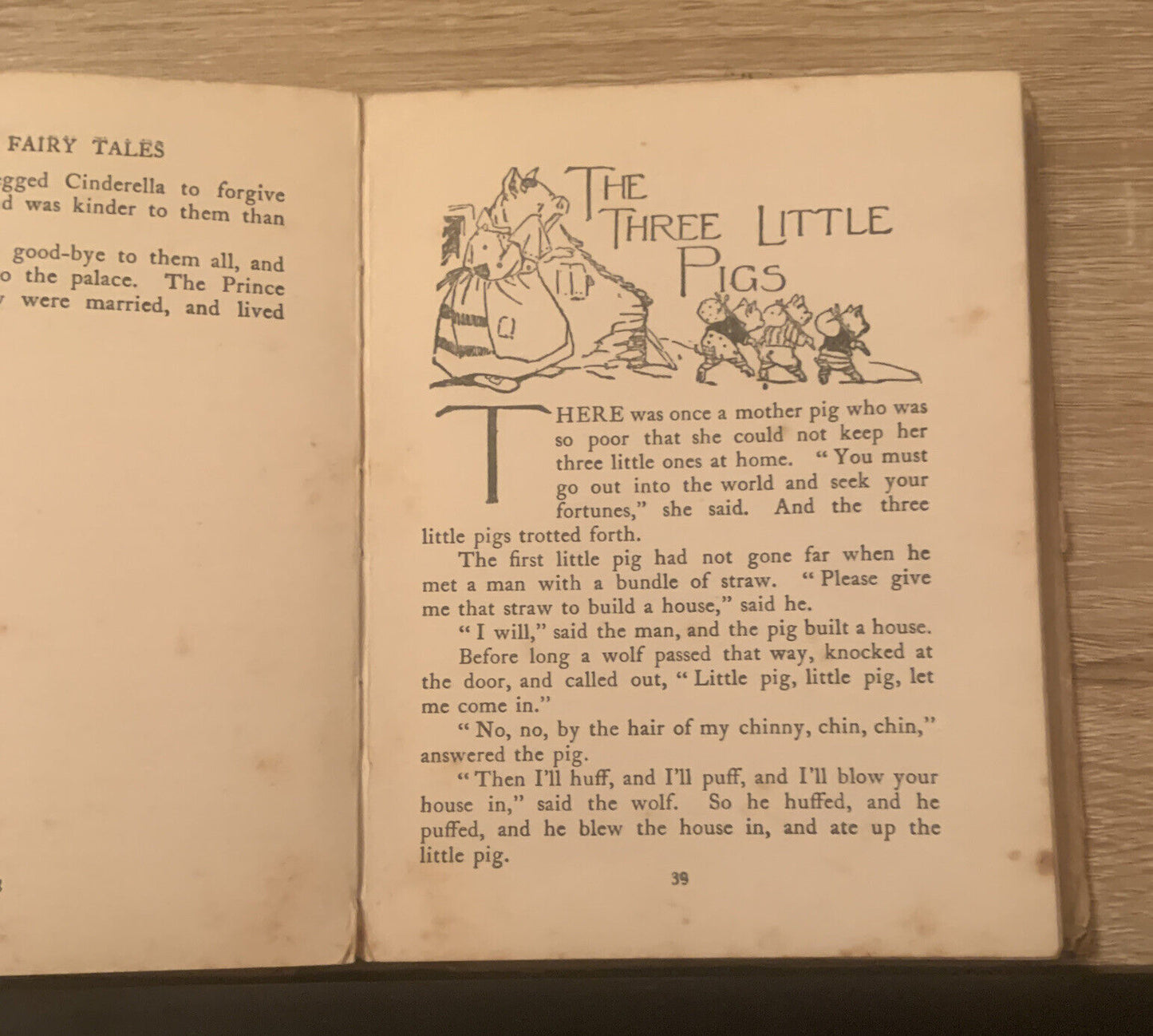 THE OLD FAIRY TALES 9 Stories Nelson Lilian A Govey Illustrator Circa 1925 HC