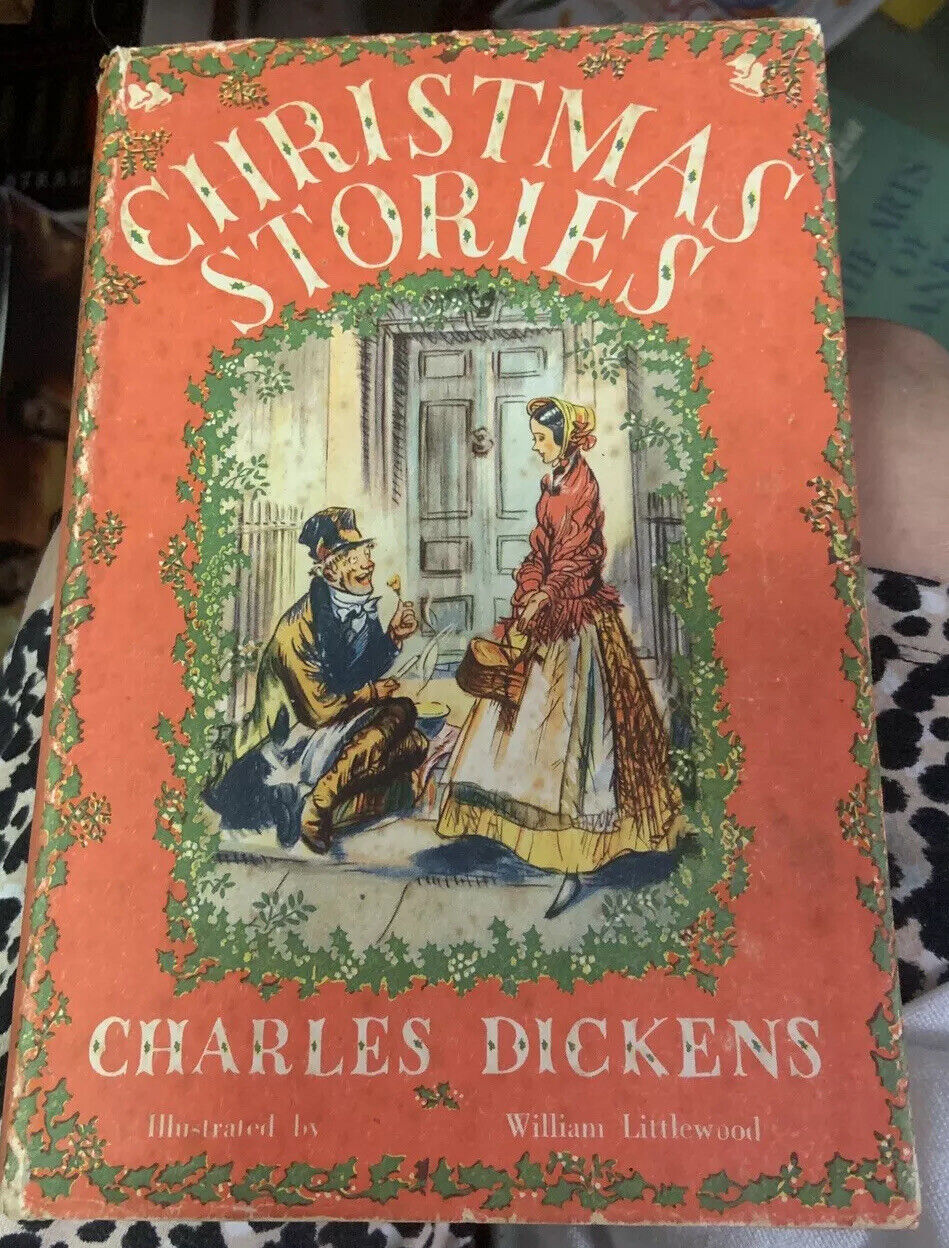 Vintage HC CHRISTMAS STORIES Charles Dickens Heirloom 1956 Colour Plates 288 pg