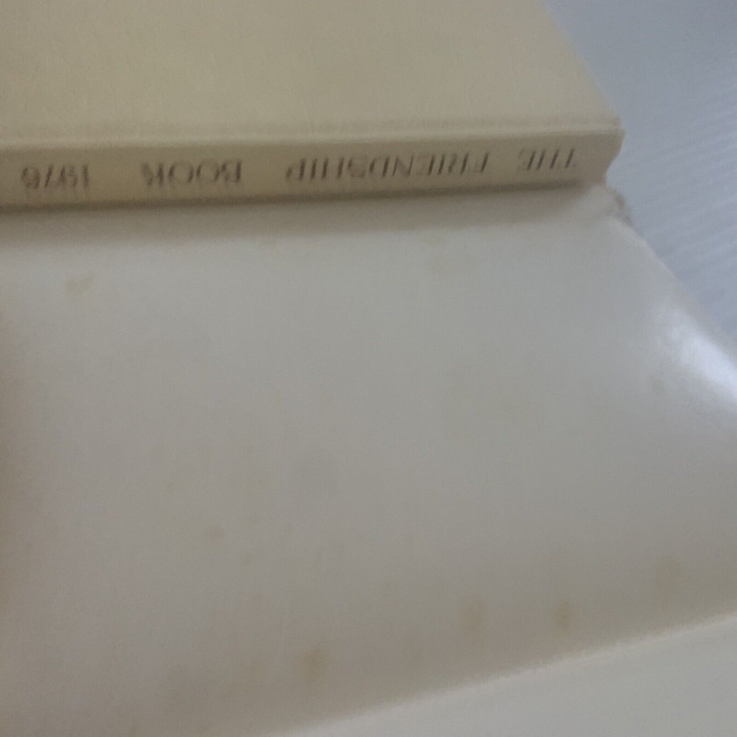 Vintage The Friendship Book Of Francis Gay 1976 Small HC DJ Small Tear Thoughts