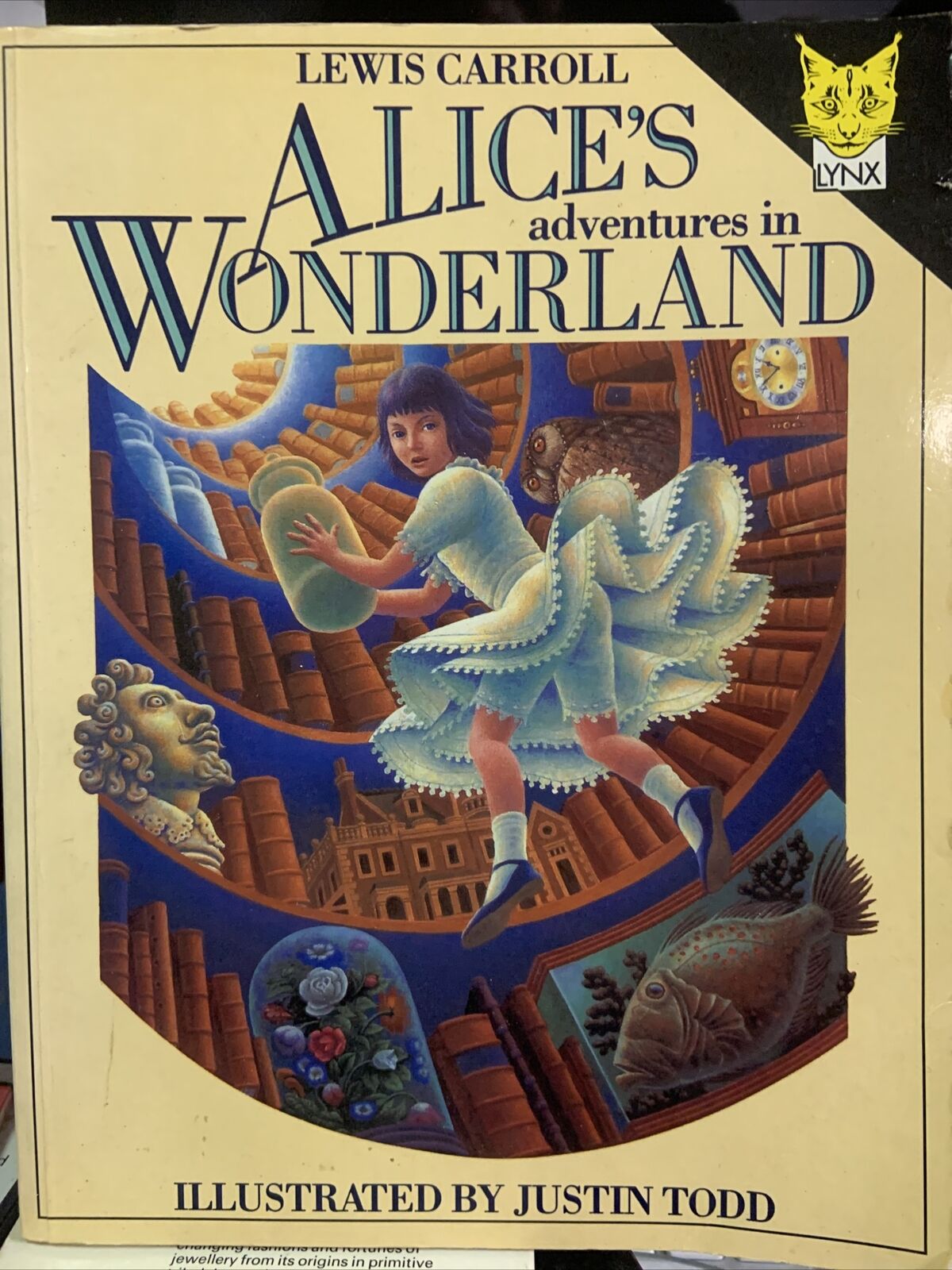 Alice’s Adventures in Wonderland lLewis Carroll illustrator Justin Todd 1988 HC
