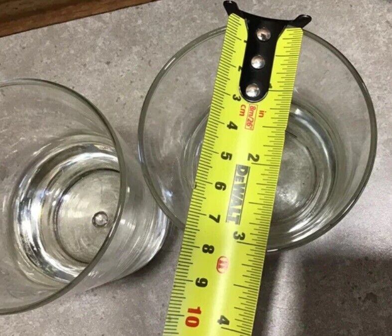 2 Glasses x Baileys Original Irish Cream Heavy Base  Bubble Base Logo Barware