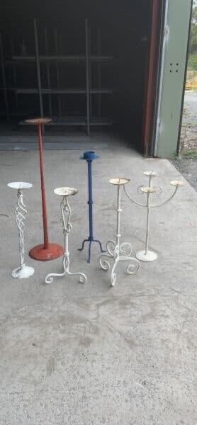 Wrought Iron Candelabra Candle Holder 6 to choose from  47-74cm Rustic Vintage