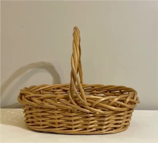 Unique Oval 42cm Carry Basket Flower Foraging Gift Hamper Market Decor AE352