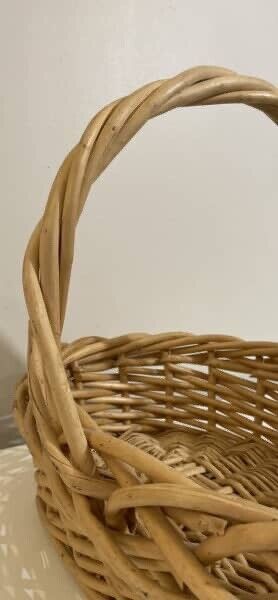Unique Oval 42cm Carry Basket Flower Foraging Gift Hamper Market Decor AE352