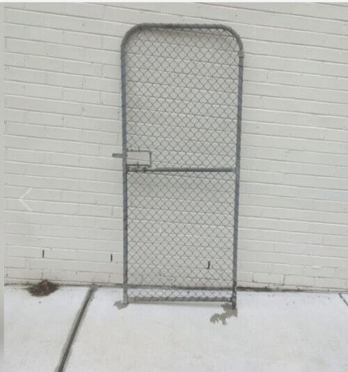 GALVANISED STEEL Cyclone SIDE GATE Mesh 180cm  78cm W 3cm TOPIARY Rustic Vintage