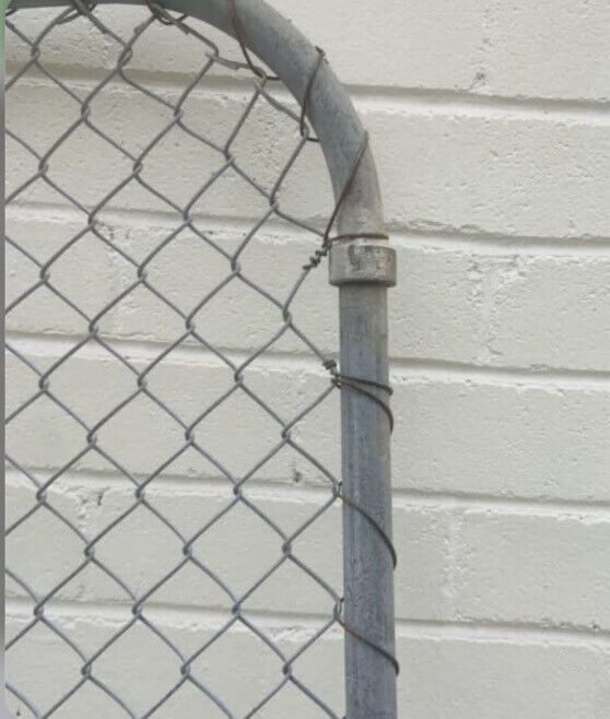 GALVANISED STEEL Cyclone SIDE GATE Mesh 180cm  78cm W 3cm TOPIARY Rustic Vintage