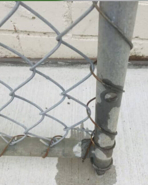 GALVANISED STEEL Cyclone SIDE GATE Mesh 180cm  78cm W 3cm TOPIARY Rustic Vintage
