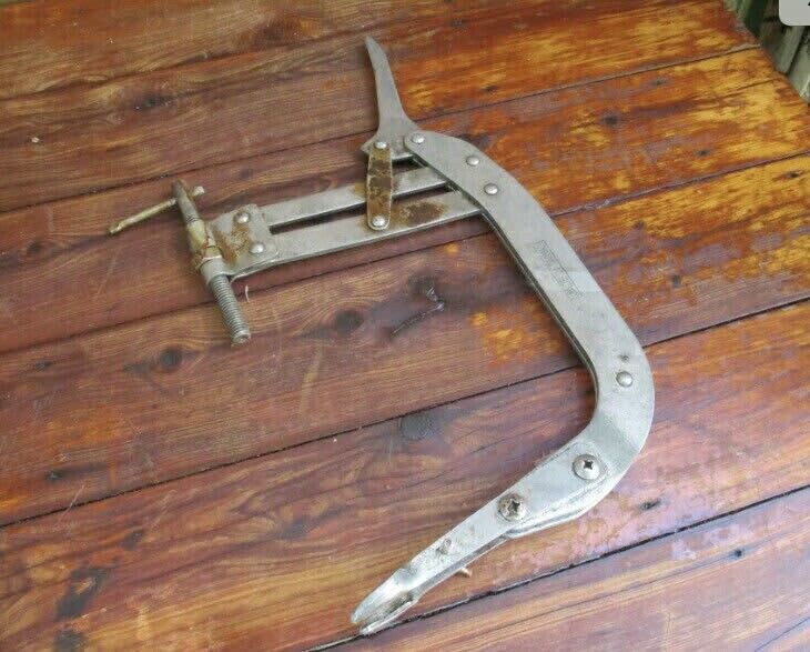 ENGINE VALVE SPRING COMPRESSOR G CLAMP Tensioner 30cm Made in Taiwan Vintage