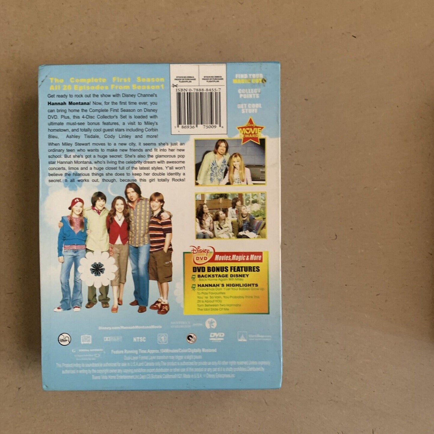 2 x EMPTY BOX ONLY Hannah Montana Complete Seasons 1 & 2 DVD First Second Series
