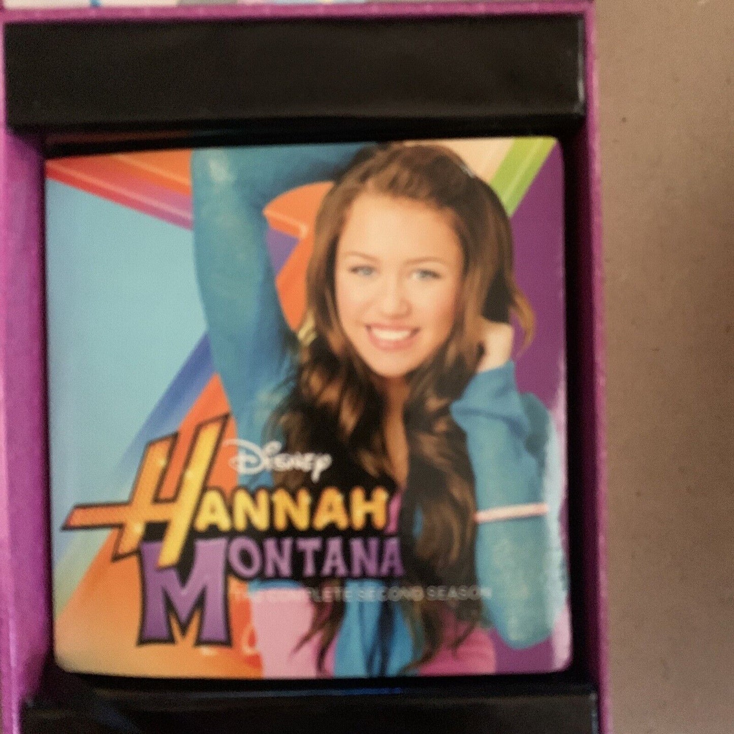 2 x EMPTY BOX ONLY Hannah Montana Complete Seasons 1 & 2 DVD First Second Series