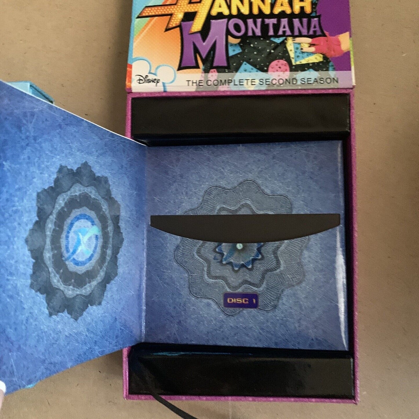 2 x EMPTY BOX ONLY Hannah Montana Complete Seasons 1 & 2 DVD First Second Series