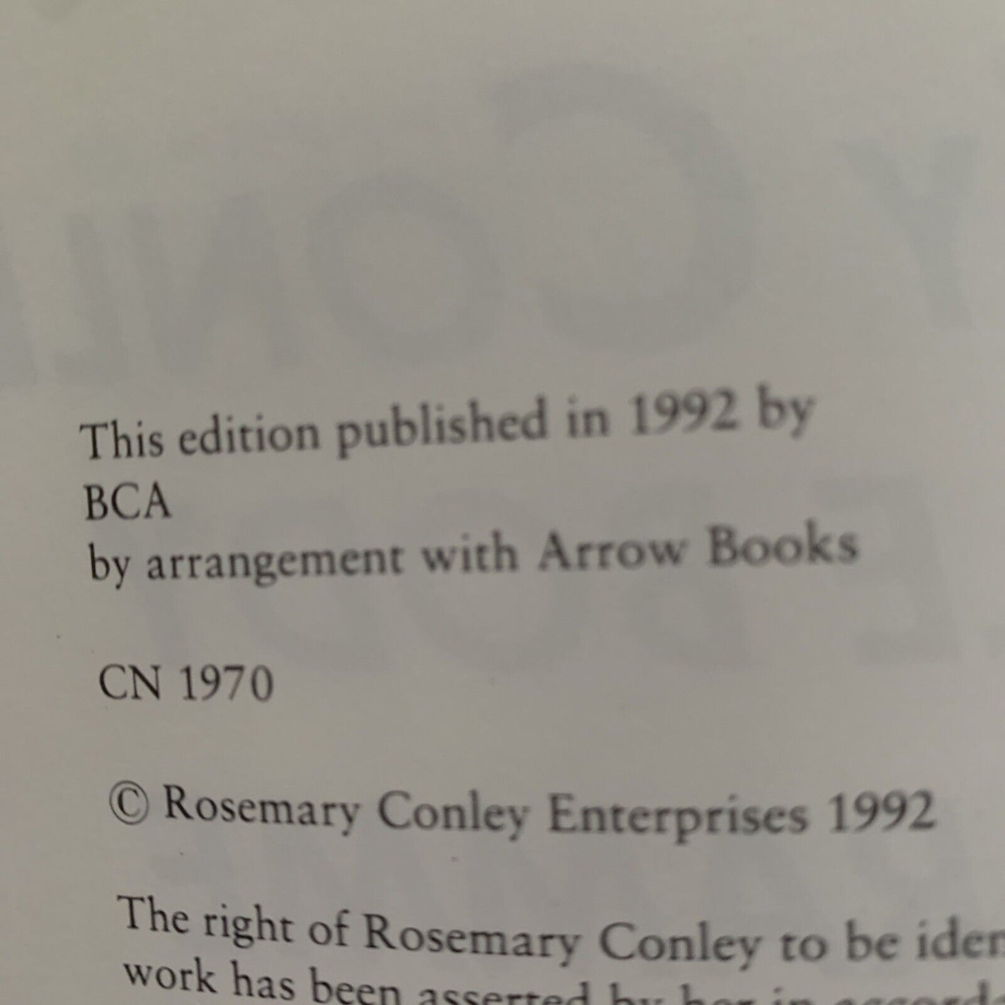 HC Book Rosemary Conley's WHOLE BODY PROGRAMME By Rosemary Conley 1992