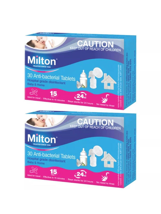 60pc Milton Baby Bottle Cleaning Sterilising Anti-Bacterial Disinfectant Tablets