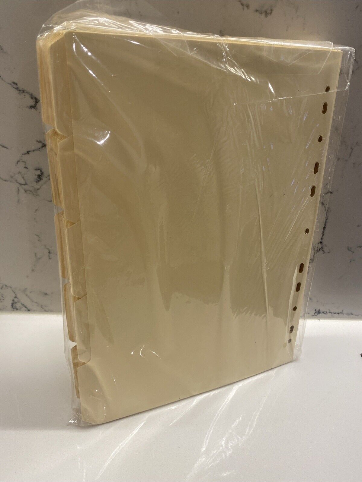 20 Set Pack MARBIG 5 Tab Buff Divider Manilla Storage A4 Pack 37720 NEW Sealed