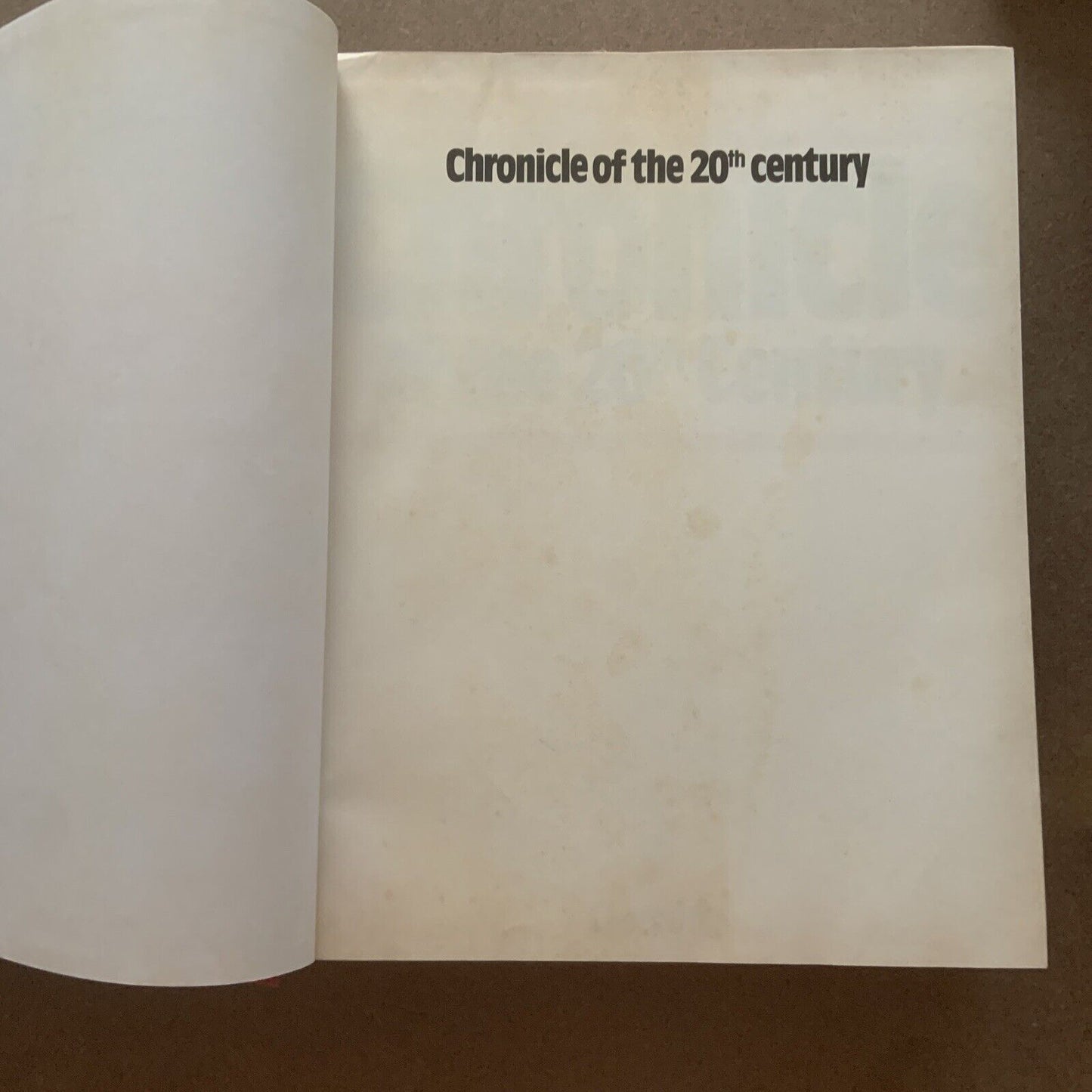 HC Book CHRONICLE of the 20th CENTURY Large Tome 1991 Rare Vintage
