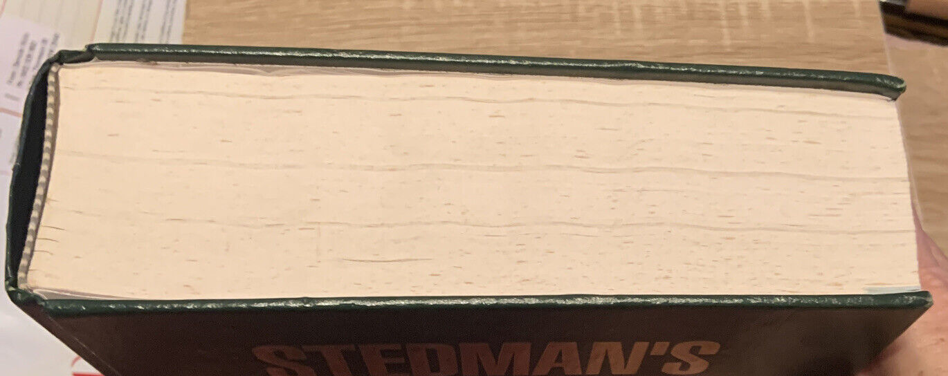 HC Book STEDMANS MEDICAL DICTIONARY 27th Edition Large Reference 2098 Pages