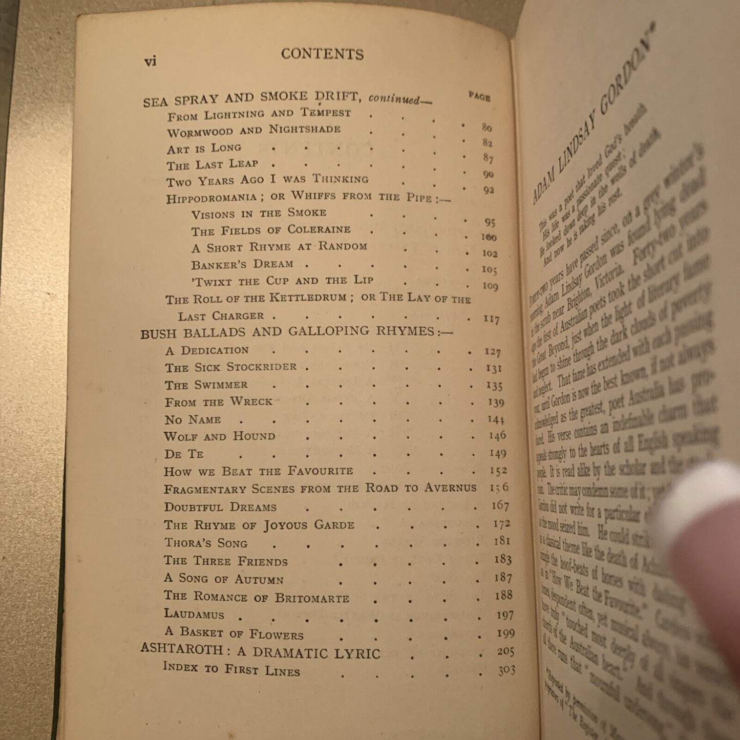 HC Book POETRY The Poetical Works of Adam Lindsay Gordon Embossed Board 1913