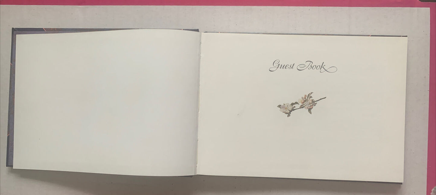 GUEST BOOK by Michael Emmett 1992 Vintage Small Name Address Visitor HC Year