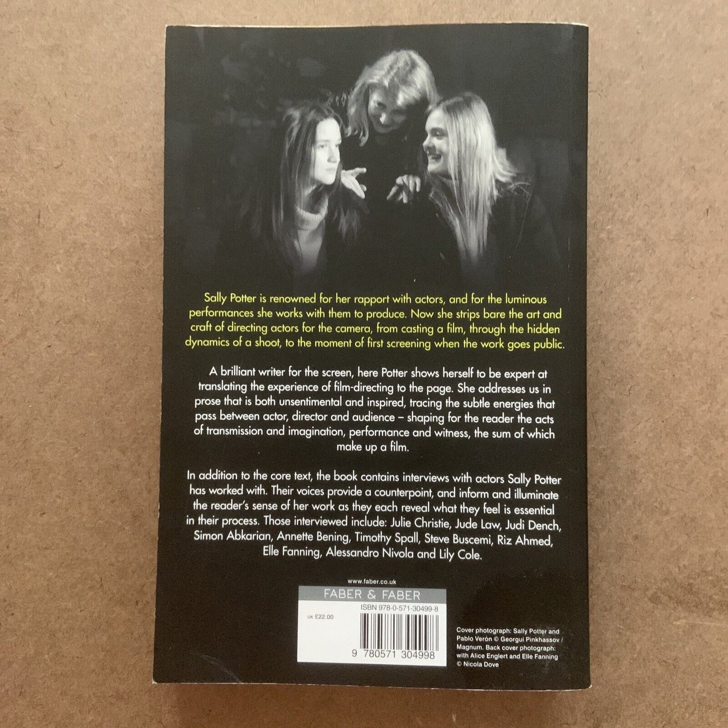 PB Book NAKED CINEMA Working with Actors by Sally Potter Acting Movies Film