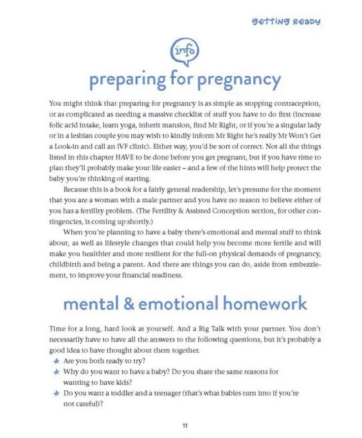 PB Book UP THE DUFF 2009 Revised Edition By Kaz Cooke Birthing Parenting Year