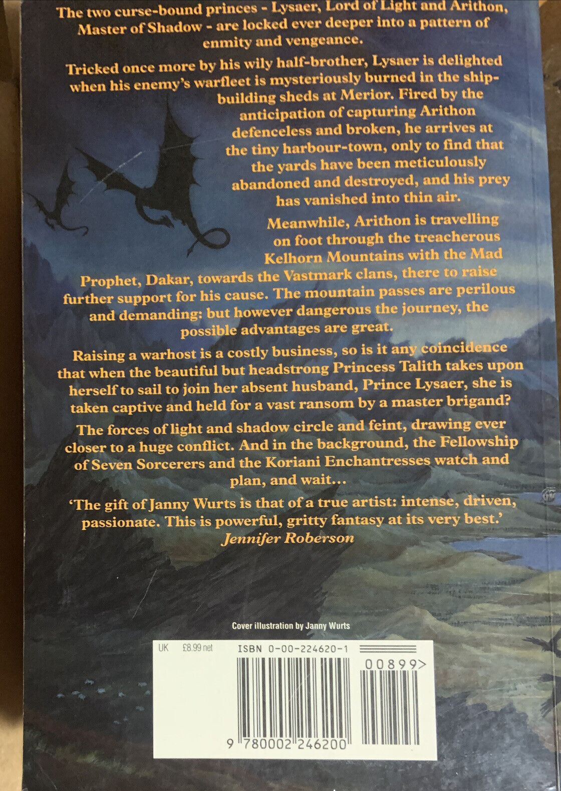 PB Book WARHOST of VASTMARK by Janny Wurts Large 383 pages