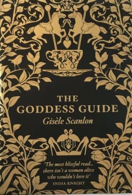 PB Book THE GODDESS GUIDE Gisele Scanlon Embossed Black & Gold Purple 2007 NEW