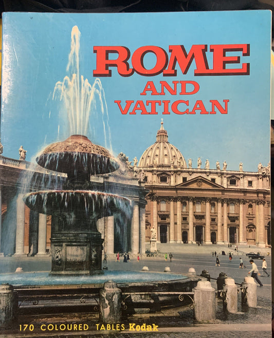 PB ROME AND VATICAN 1969 Kodak Pictorial 170 Coloured Table Photos Vintage Rare