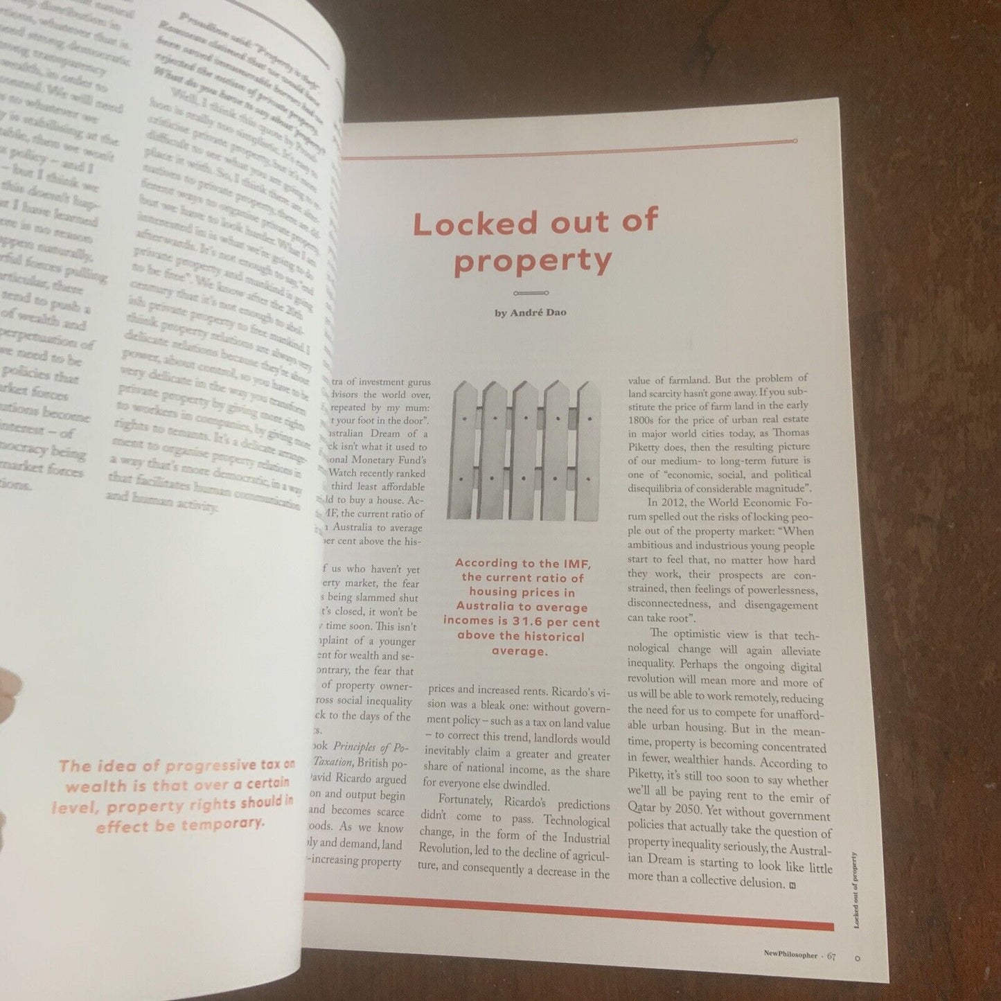 Magazine NEW PHILOSOPHER The Property Wars Vol 9 Aug Oct 2015 NEW Back Copy