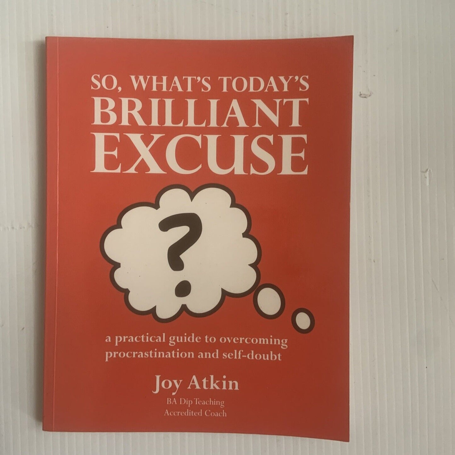 PB So What's Today's Brilliant Excuse Joy Atkins Overcoming Procrastination 2005