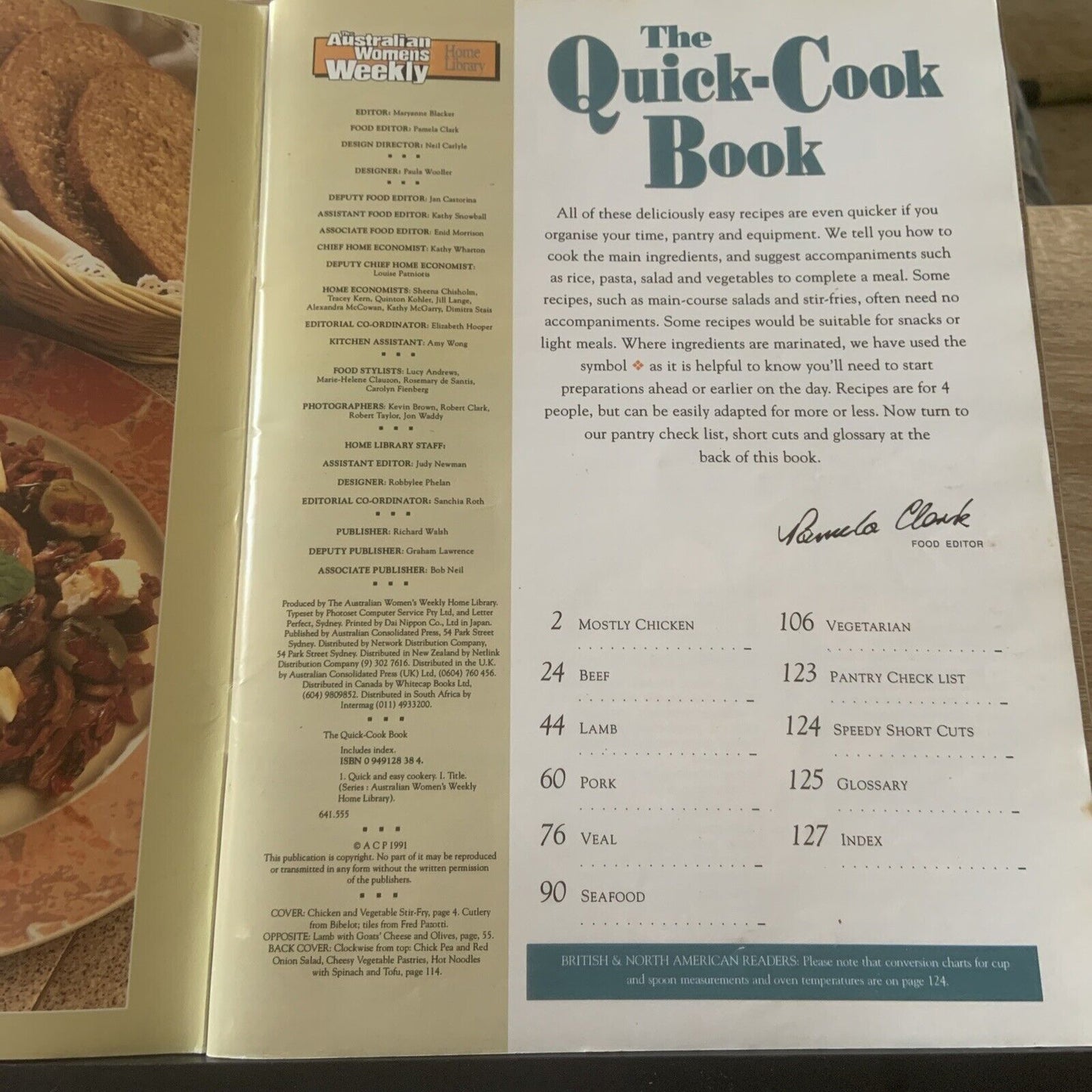 Cookbook QUICK-COOK BOOK Inc Pantry Check List AWW Home Library PB Bookazine
