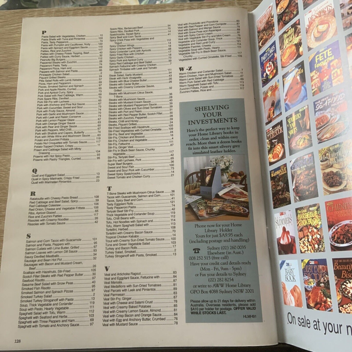 Cookbook QUICK-COOK BOOK Inc Pantry Check List AWW Home Library PB Bookazine