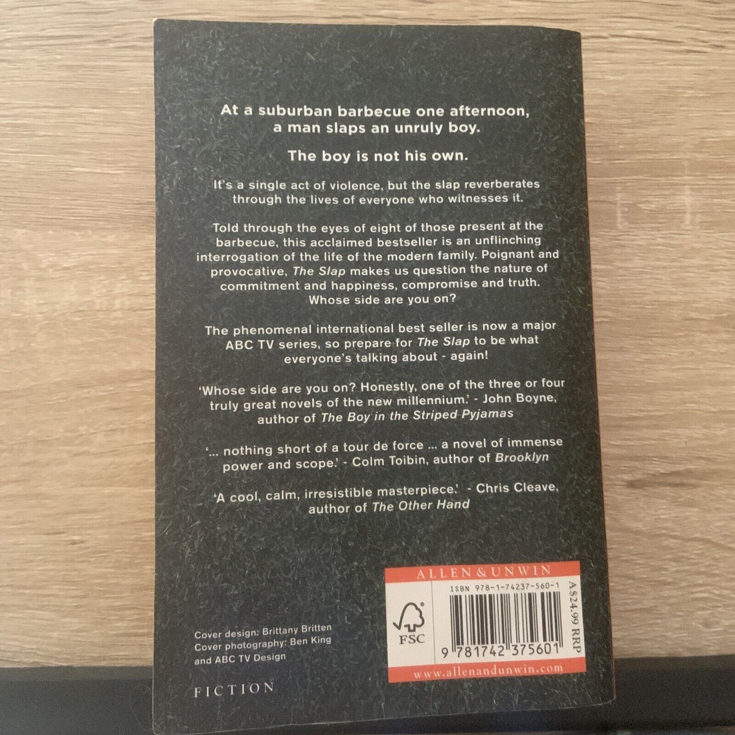 PB Book THE SLAP Christos Tsiolkas Whose Side are you On? Thick 2011 ABC Drama