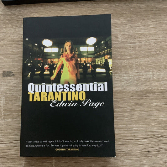 PB Book QUINTESSENTIAL TARANTINO By Edwin Page 2005 Rare
