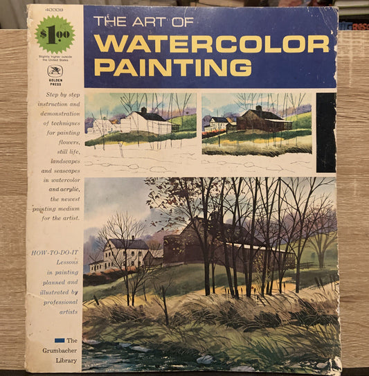 PB Book The Art of Watercolor Painting 1968 Grumbacher Library Tall Watercolour