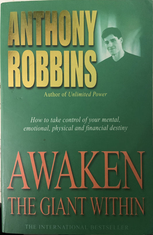 PB AWAKEN THE GIANT WITHIN Anthony Robbins How to Take Immediate Control Success