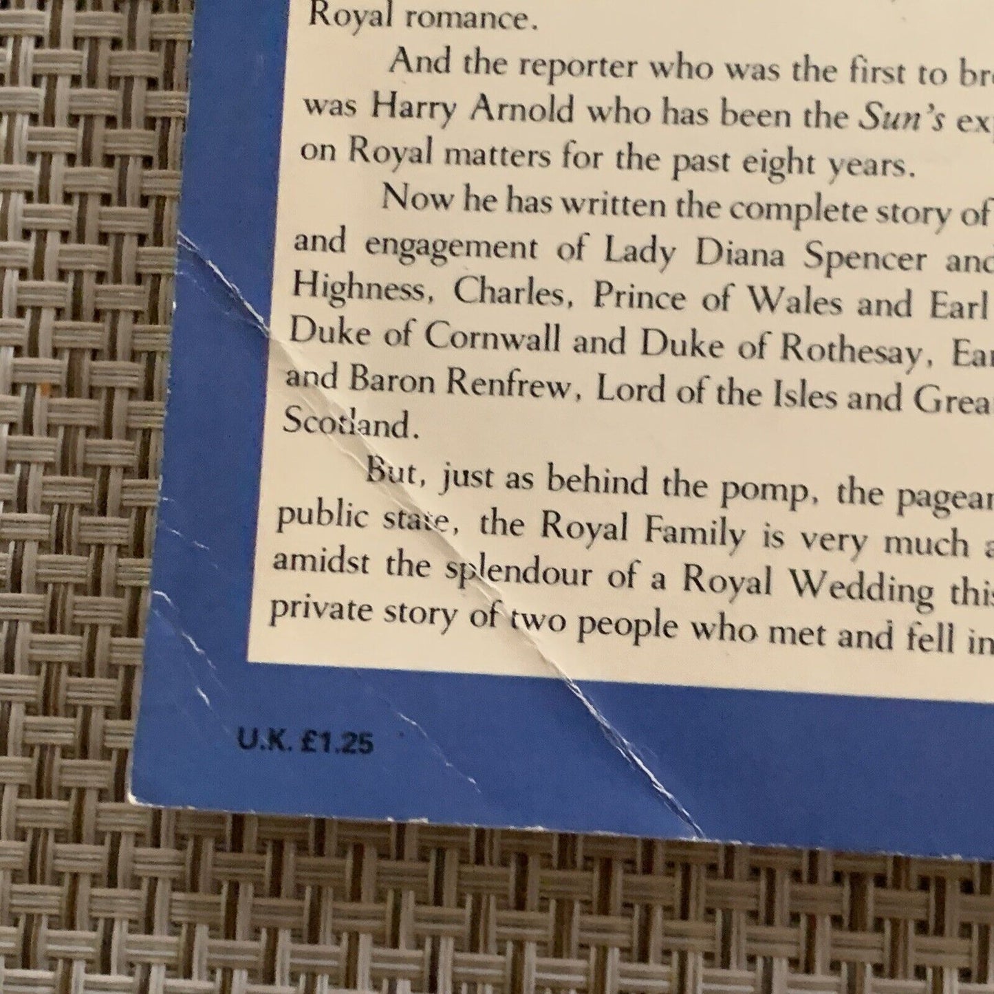 Charles & Diana A Royal Love Story 1981 Souvenir Cuttings Book Princess Of Wales