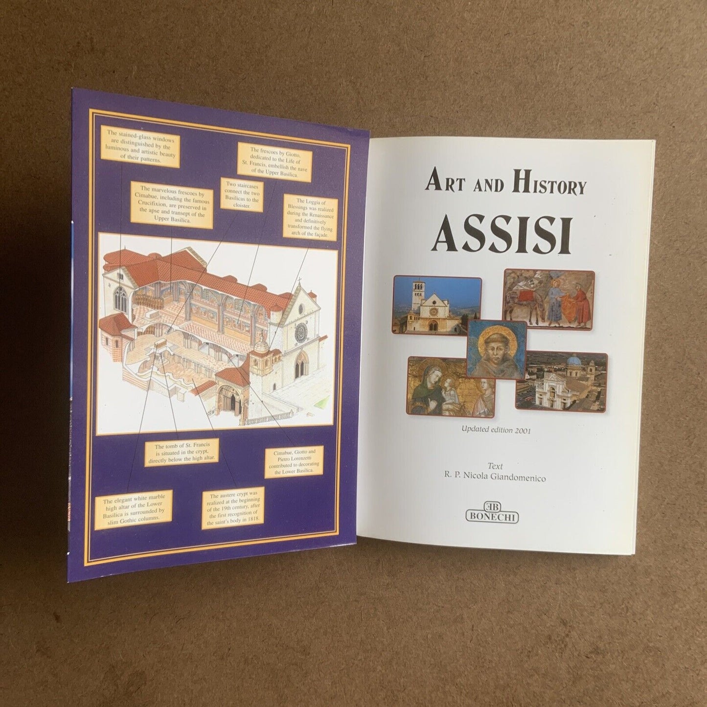 Art and History of Assisi Book St Francis Italy Glossy PB Book Travel History