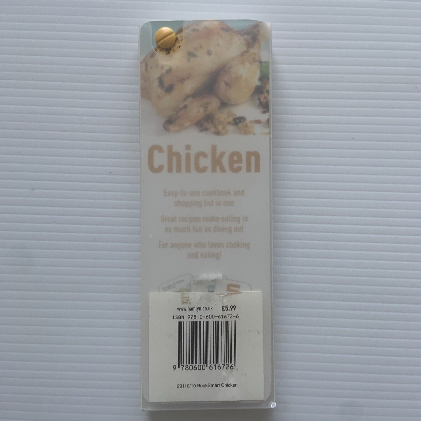 BookSmart Chicken by Hamlyn Recipes Fanned Cards Book Shopping List PVC Slipcase
